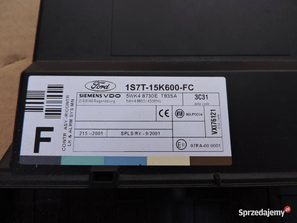 Moduł komfortu Ford focus mk1 18 TDCI Pozostałe Myszków