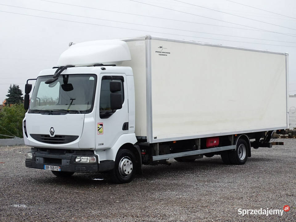 Renault MIDLUM 220 DXI Kontener 18 Euro Palet elektryczne lusterka Kopana