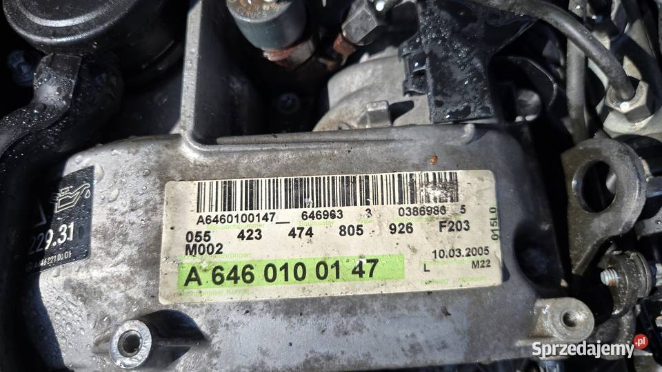 silnik kompletny sprinter 22CDI 646963 Silniki kompletne Motoryzacja mazowieckie Grójec