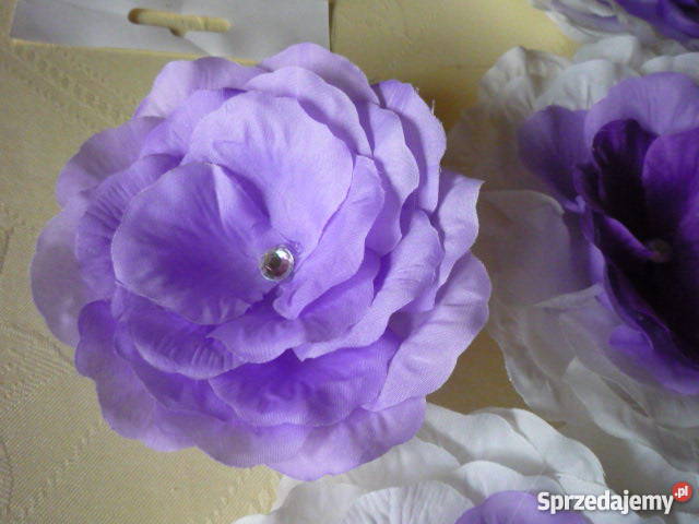 Weselne ozdoby w tonacji lawendabiel Skawina