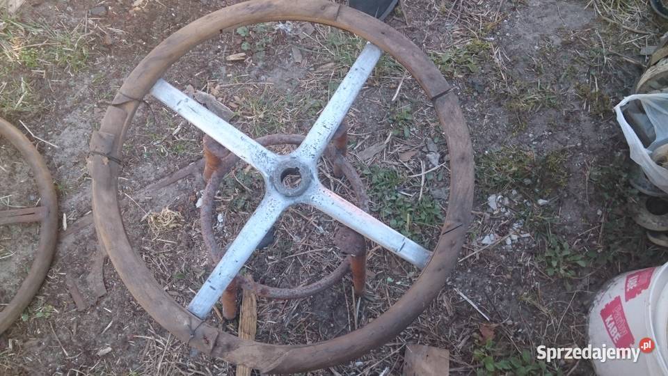 Kierownica samochodowa drewniana zabytek Grodzisk