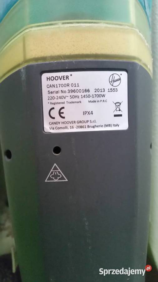 Mop parowy HOOVER Steam Capsule CAN1700R 011 Puławy
