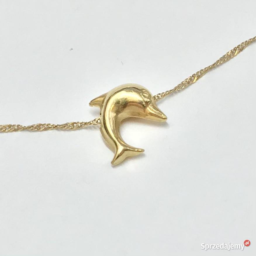 Złoty ŁAŃCUSZEK NASZYJNIK damski 18K splot Naszyjniki mazowieckie Warszawa