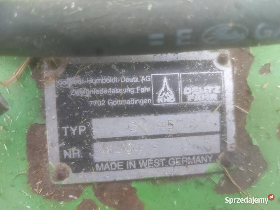 Kosiarka dyskową deutz fahr nieuszkodzony Nowa Karczma
