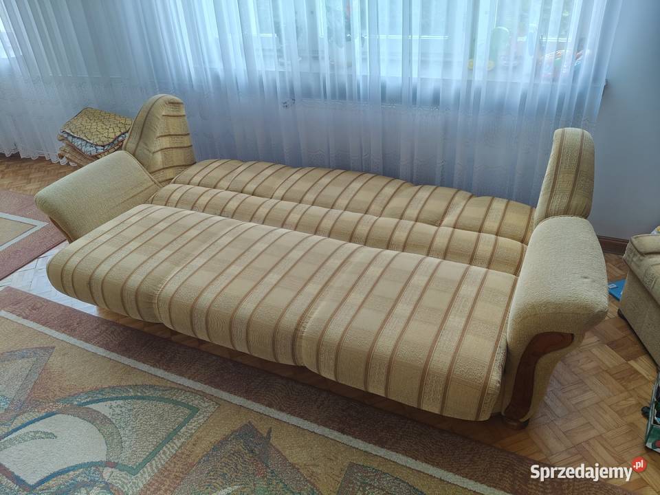 Kanapawersalka rozkładana z skrzynią solidna Zambrów sprzedam