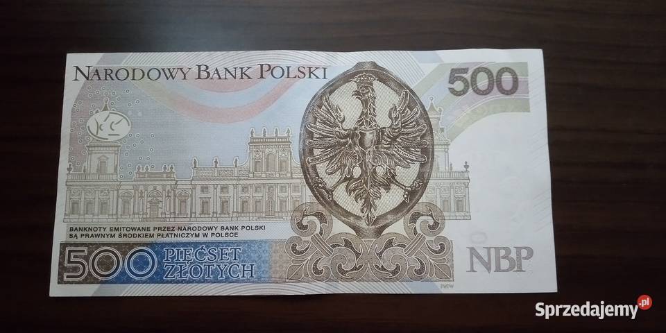 500 złotych seria AO numery sobie 2017 Lublin sprzedam