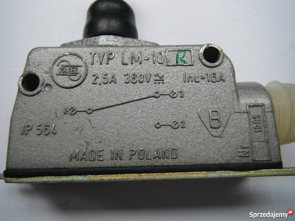 LM10R Przełącznik wyłącznik krańcowy rolka z mazowieckie Chlewiska