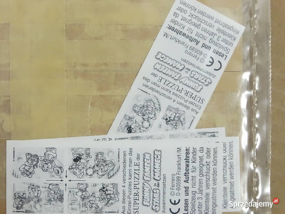 Kolekcjonerski Komplet Puzzle Ferrero 1998 Funny Biłgoraj