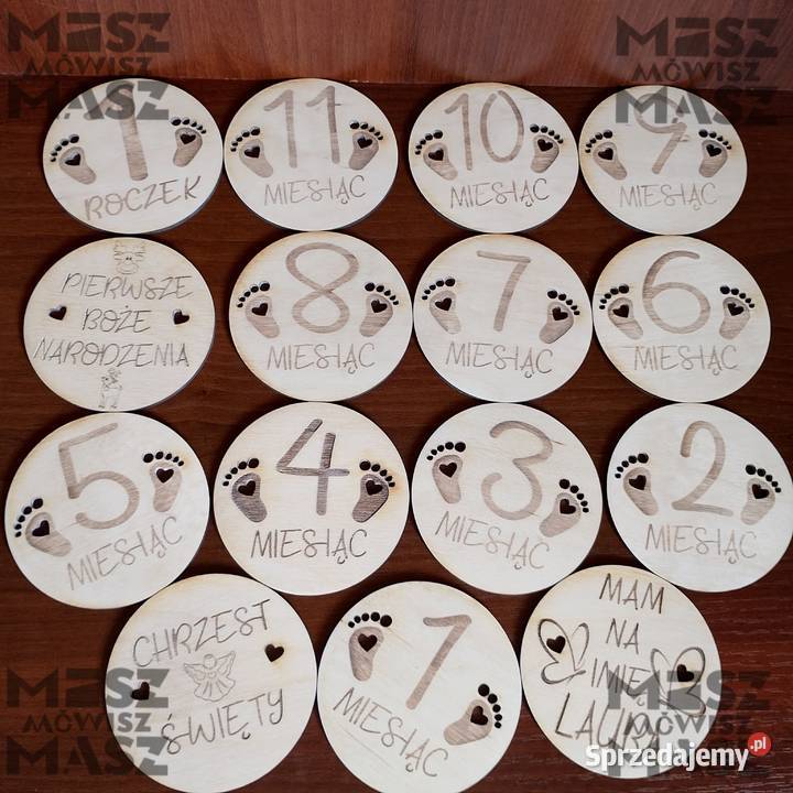 Medale Tabliczki pierwsze 12 miesięcy Święta Racot sprzedam