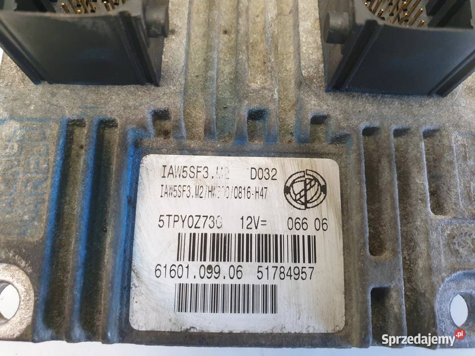 Fiat Grande Punto 14 8V STEROWNIK SILNIKA osobowe Janów