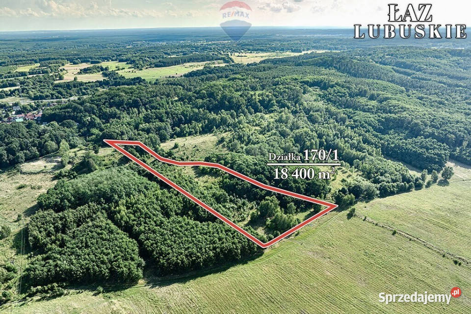 Działka rolna o powierzchni 184 ha Łaz