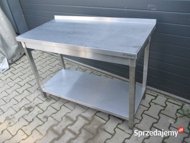 STÓŁ GASTRONOMICZNY PRZYŚCIENNY Z PÓŁKĄ 1206085