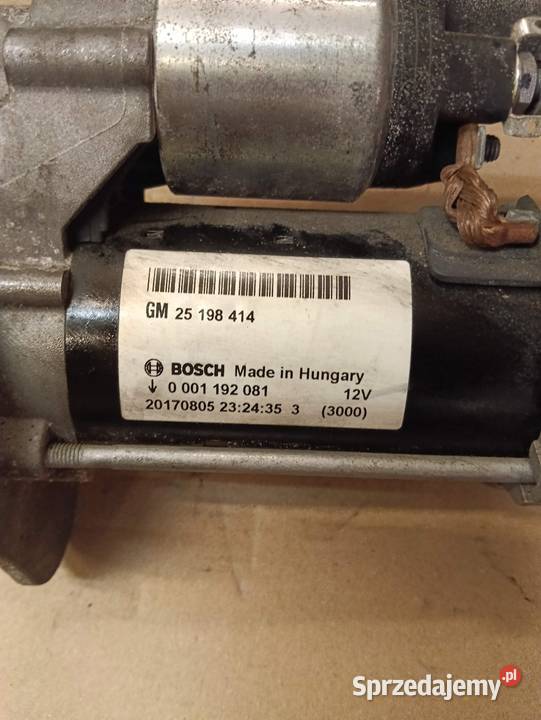 Rozrusznik corsa e Meriva Astra 4j 14 25198414 lubuskie Wschowa