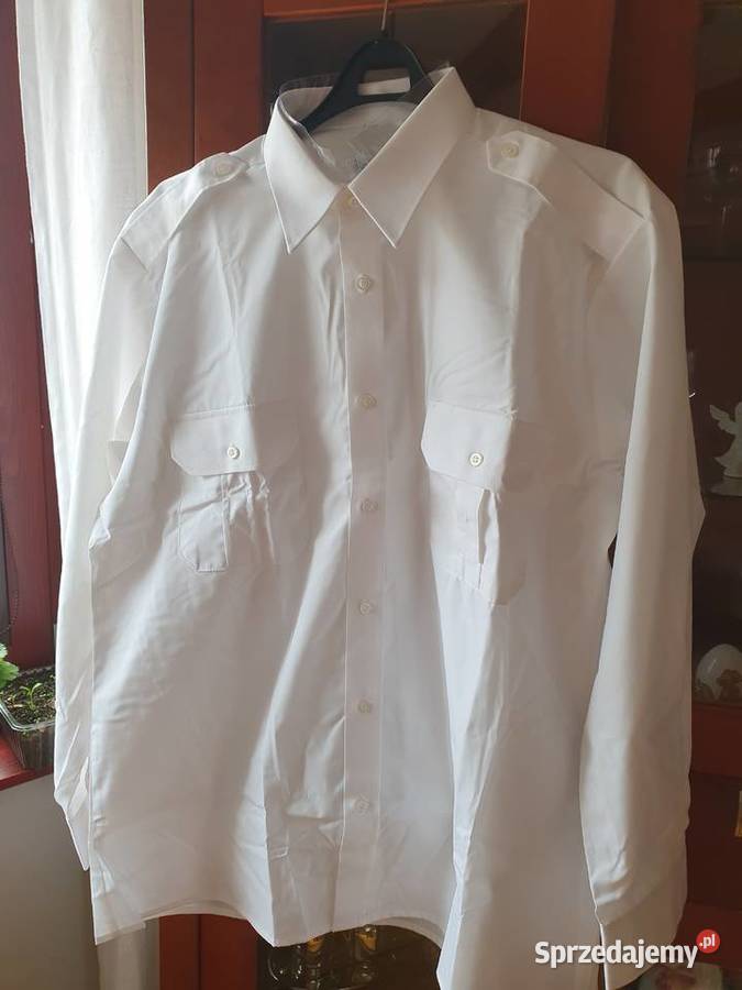 biała koszula męska z długim rękawem Piła