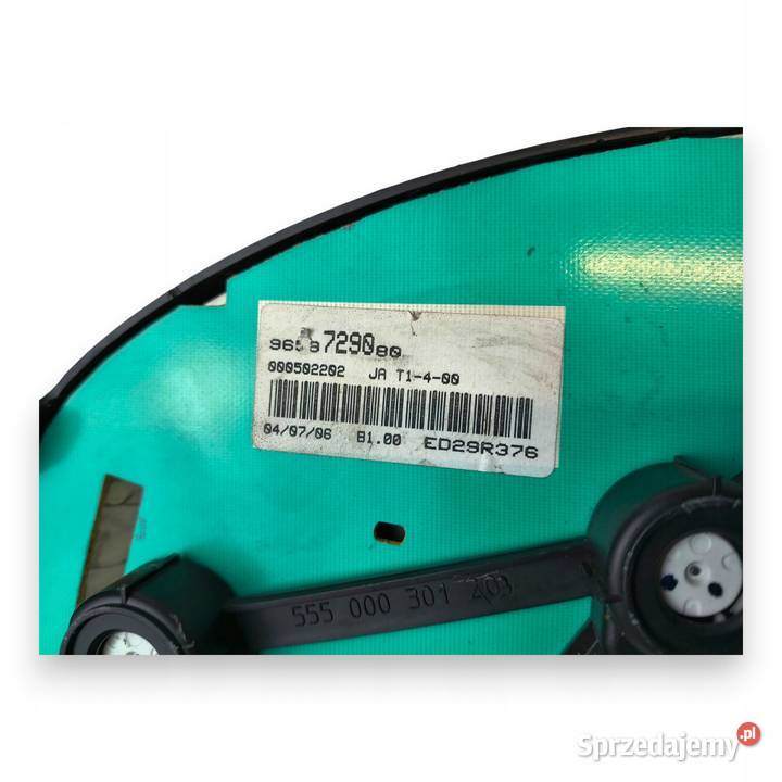LICZNIK ZEGARY 9659729080 Peugeot 206 14 HDI lubelskie Chełm