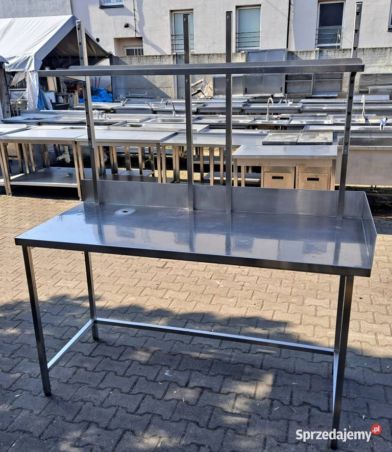 STÓŁ GASTRONOMICZNY Z NADSTAWKĄ PÓŁKOWĄ 1707095 Gastronomia Nowe Skalmierzyce