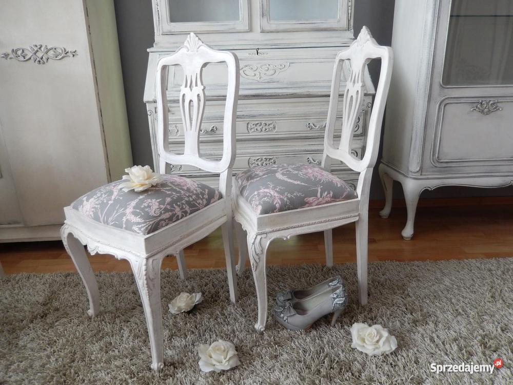 krzesło krzesła shabby chictoilescenki rodzajowe Lubin