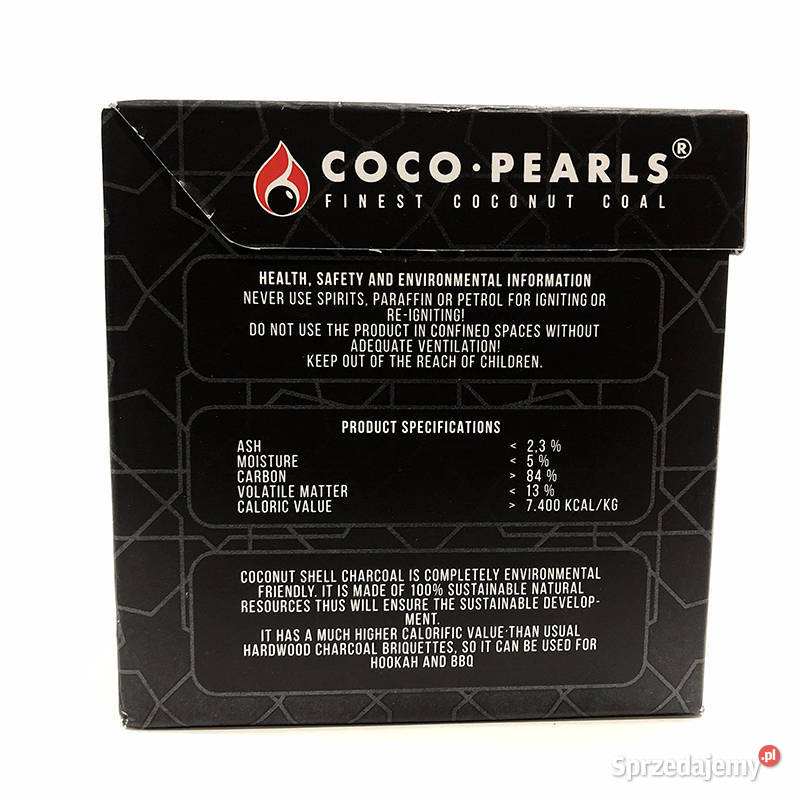 COCOPEARLS Węgiel do Fajki Wodnej Shisha 26mm łódzkie