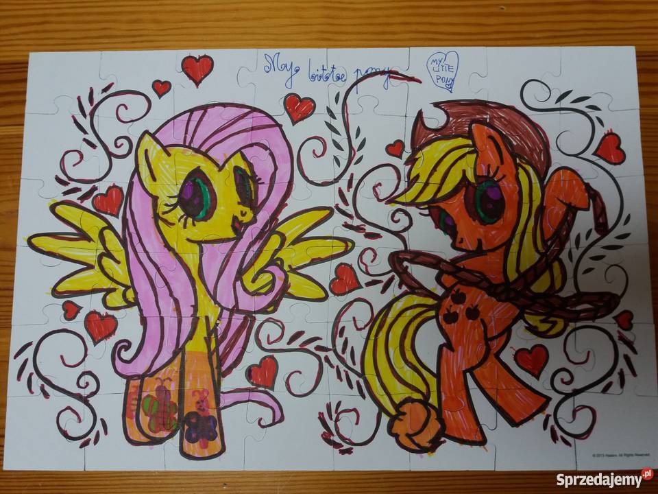Puzzle komplet 3 sztuki Frozen My Little Pony 4 lata+
