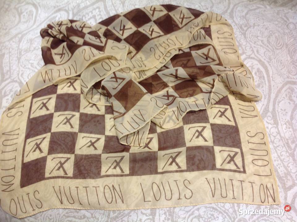 Szal Apaszka Damska LOUIS VUITTONLogo Vintage Dla kobiet Pozostałe sprzedam