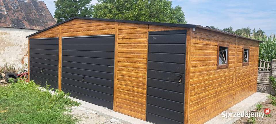 Garaż Blaszany DWUSPADOWY Garaże Wiaty Hale
