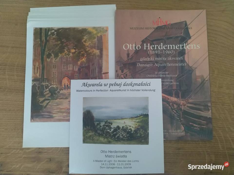 Otto Herdemertens 18911960 zbiór akwareli MHMG ISBN 9788361077169 pomorskie