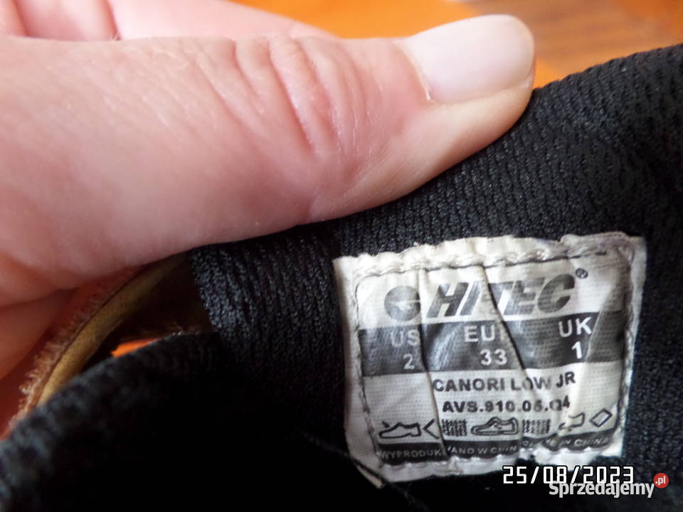 Buty trekkingowe sportowe HiTec r 33 brązowe Dukla