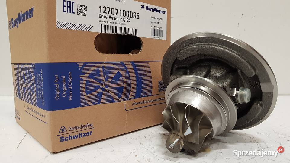 Nowy rdzeń BorgWarner KKK 12707100036 Siedlce sprzedam