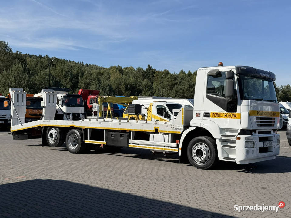 Iveco STRALIS Laweta Platforma Pomoc Drogowa 6x2 Widełki