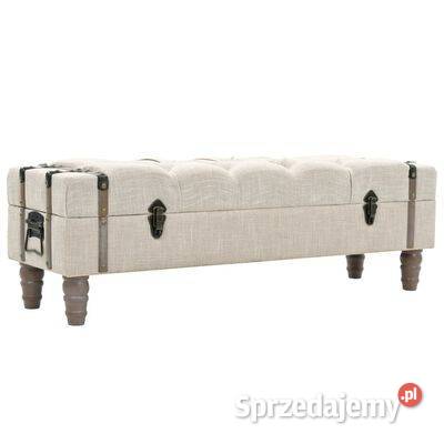 vidaXL Ławka ze schowkiem lite drewno i stal 111 mazowieckie Warszawa