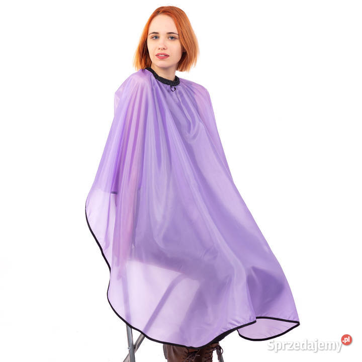Peleryna Fryzjerska do strzyżenia fartuch czarna
