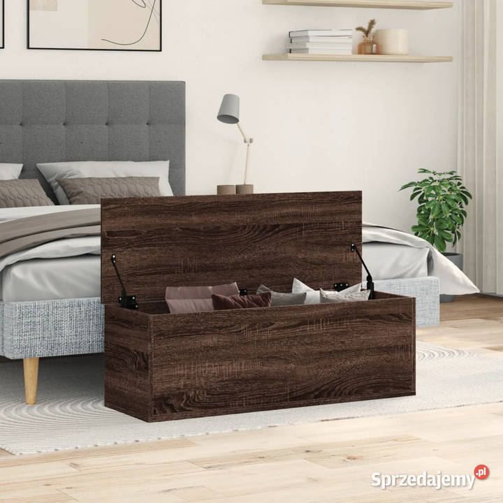 Skrzynia brązowy dąb 102x35x35 materiał Warszawa sprzedam