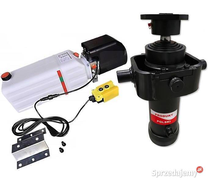 Siłownik Hydrauliczny skok 1300 agregat 24V KPL Solec Kujawski