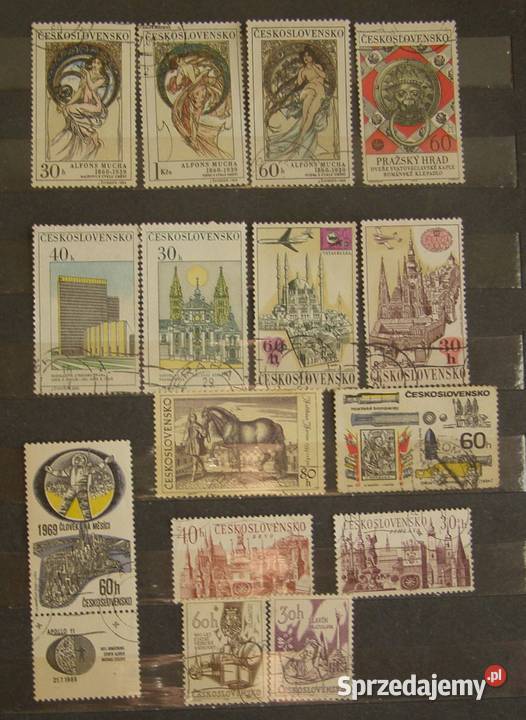Znaczki pocztowe Czechosłowacja Zestaw 3 sprzedam