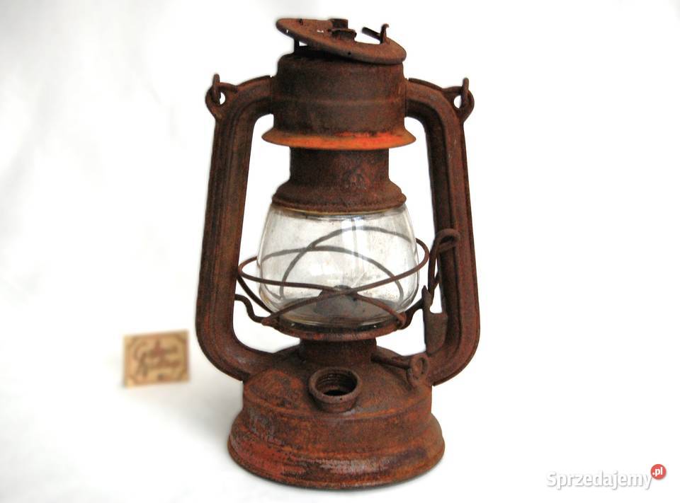 Stara zardzewiała lampa naftowa Feuerhand 225 II lubelskie Lublin