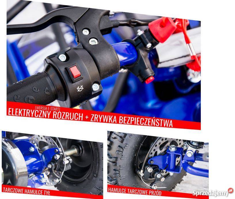 MINI QUAD 50CC M76 YD elektryczny starter pomarańczowy dolnośląskie Wrocław