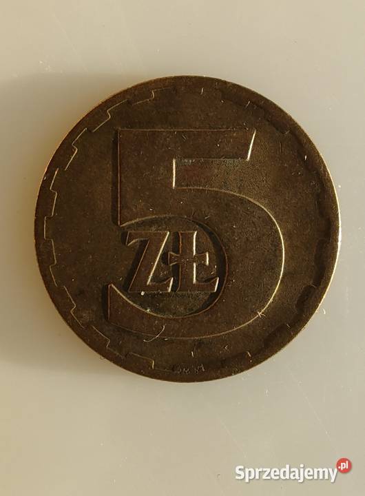 Moneta 5 bez znaku mennicy 1976 Numizmatyka warmińsko-mazurskie Olecko sprzedam
