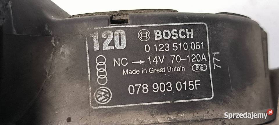 ALTERNATOR AUDI A6 C5 078903015F Lipno