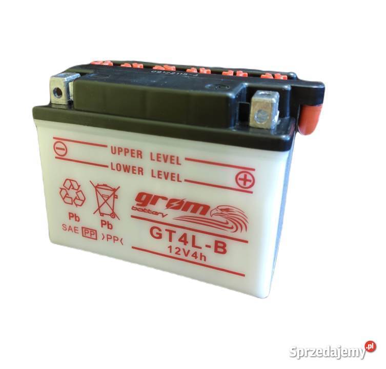 Akumulator motocyklowy GROM YB4LB 12V 4Ah 60A P kujawsko-pomorskie Włocławek