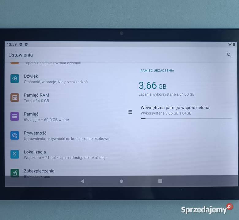 Tablet 101 cala BDF Android 13 SIM