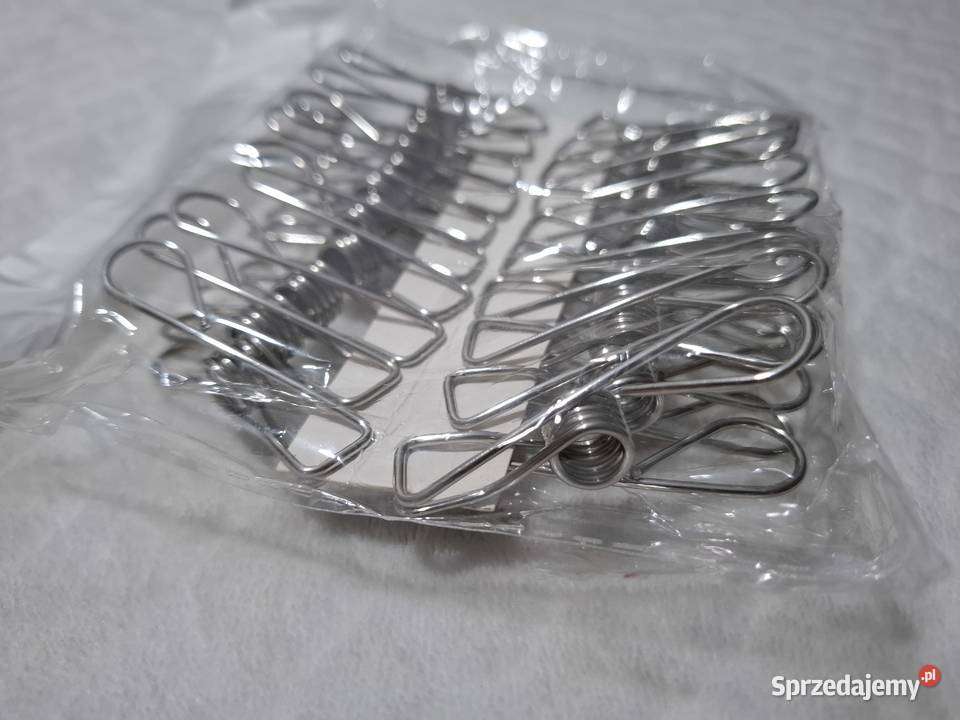 Metalowe spinacze klipsy klamry do wieszania śląskie Czeladź