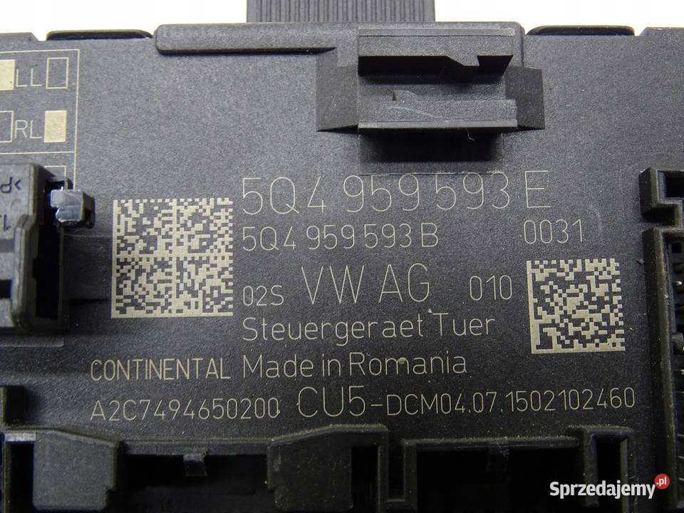 STEROWNIK MODUŁ DRZWI 5Q4959593 VW TIGUAN