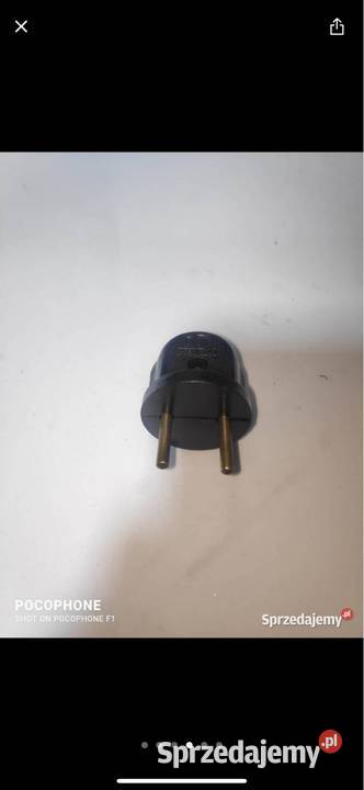 Wtyczka 220V czasy PRLU czarny Gliwice