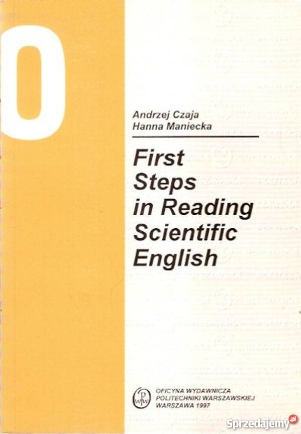 FIRST STEPS IN READING SCIENTIFIC ENGLISH Książki i Podręczniki warmińsko-mazurskie Elbląg sprzedam
