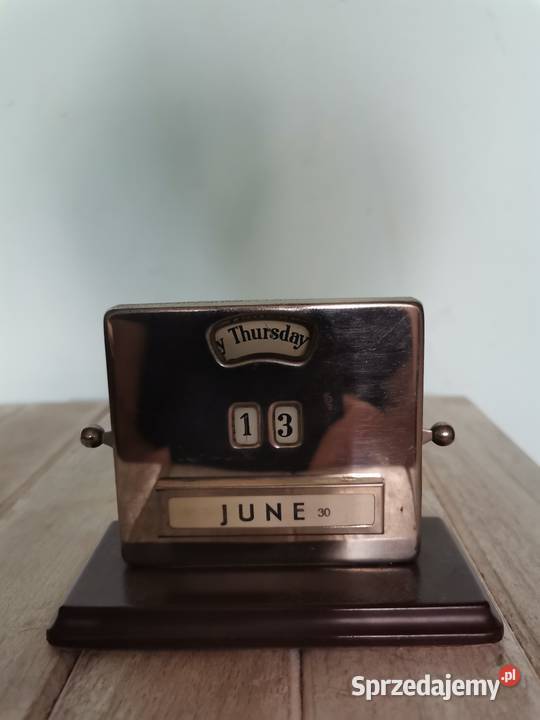 Stary kalendarz wieczny Art Deco Kraków