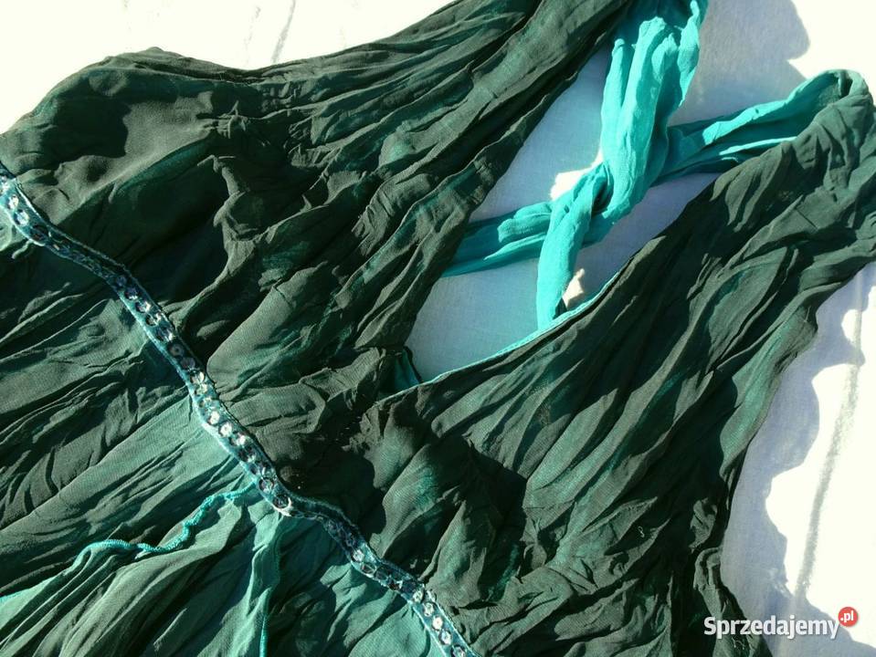 Zwiewna Elegancka sukienka wizytowa 38 40 Rozmiar 40(L)