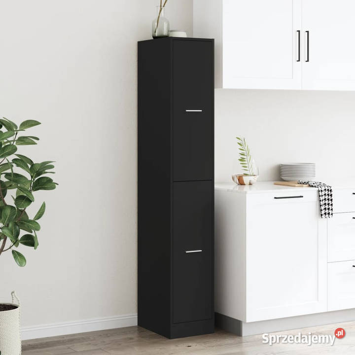 Szafka apteczna czarna 30x41x1745 materiał mazowieckie Warszawa