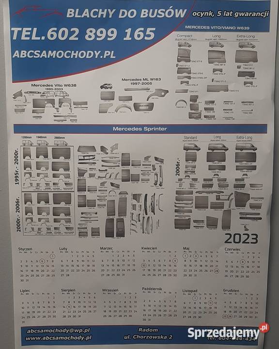 podłoga mercedes 906 907 ocynk Reperaturki mazowieckie Radom sprzedam