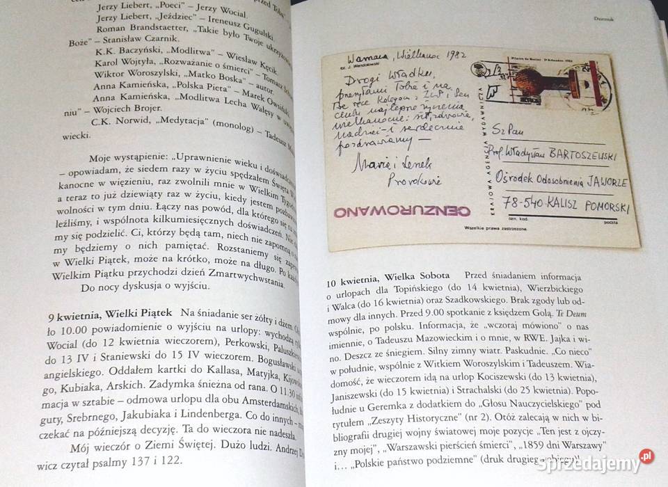 Dziennik z internowania Jaworze Władysław miękka Chełm sprzedam