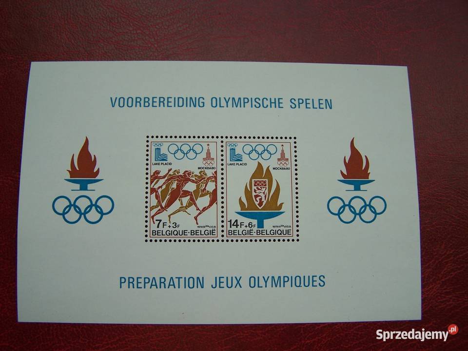 Belgia 1979 MNH Mi 196566 Sport Olimpiada Moskwa Filatelistyka Antyki, Sztuka, Kolekcje śląskie Tychy